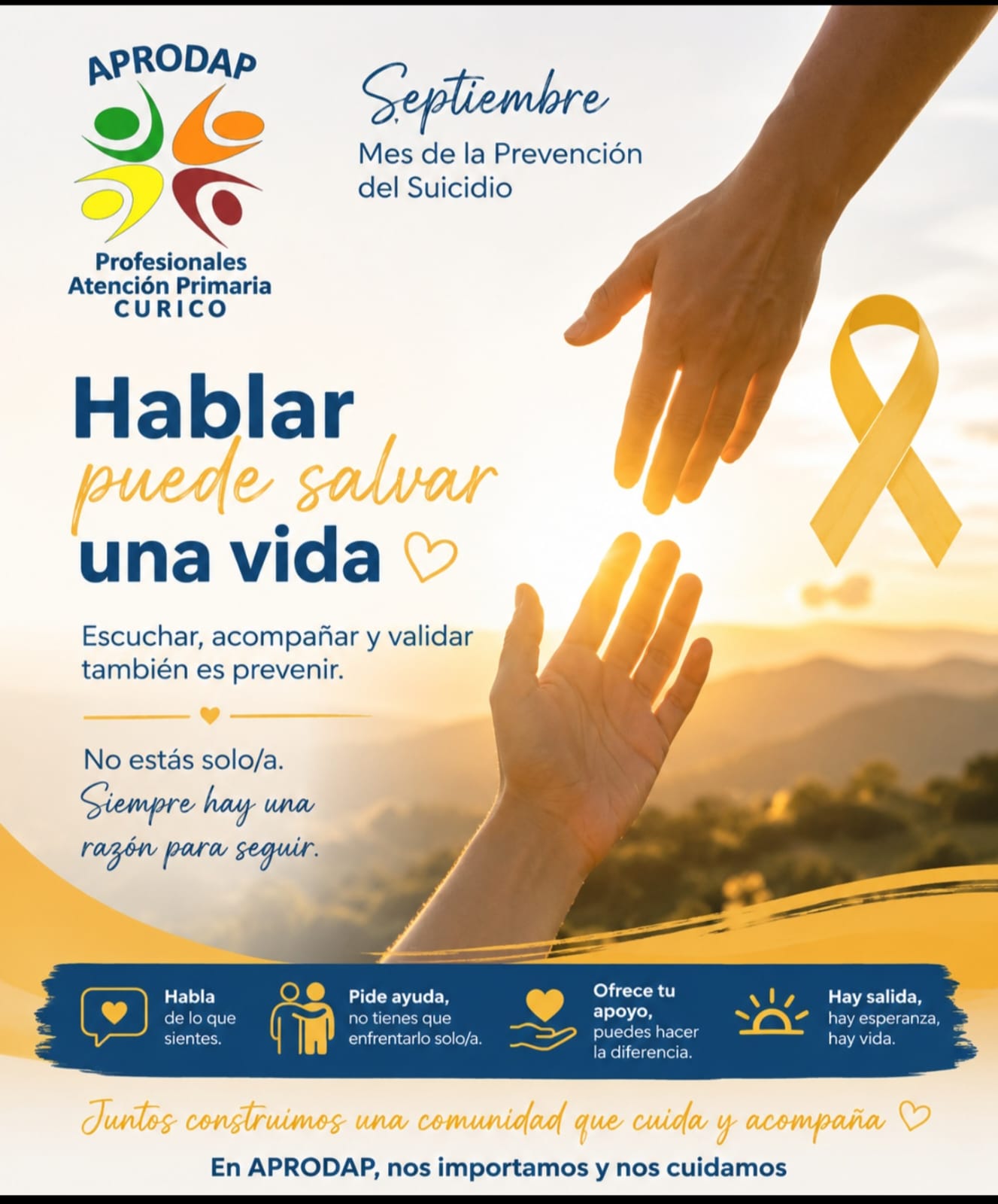 SEPTIEMBRE:  MES DE LA PREVENCIÓN DEL SUICIDIO